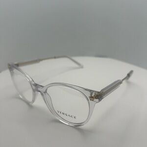 Versace Transparent Gold Accent Glasses
